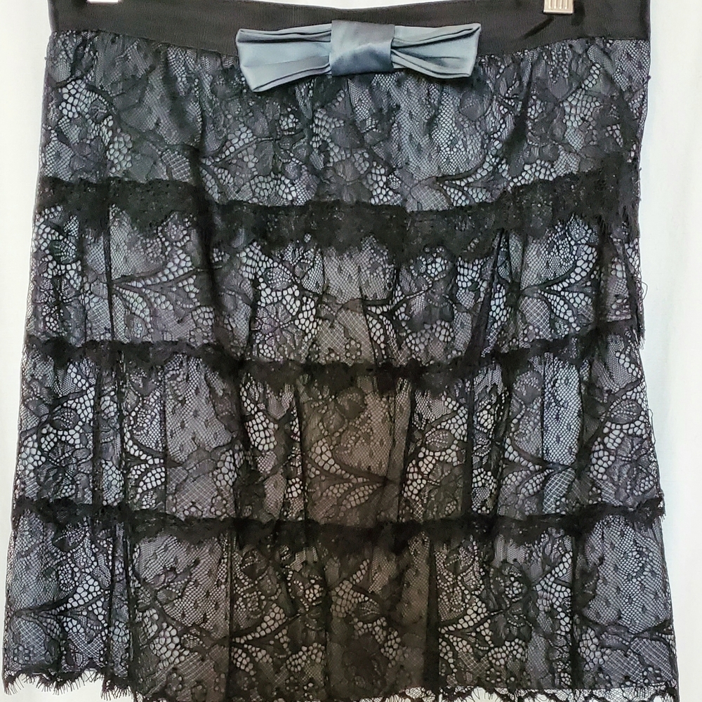 Naf naf lace satin skirt